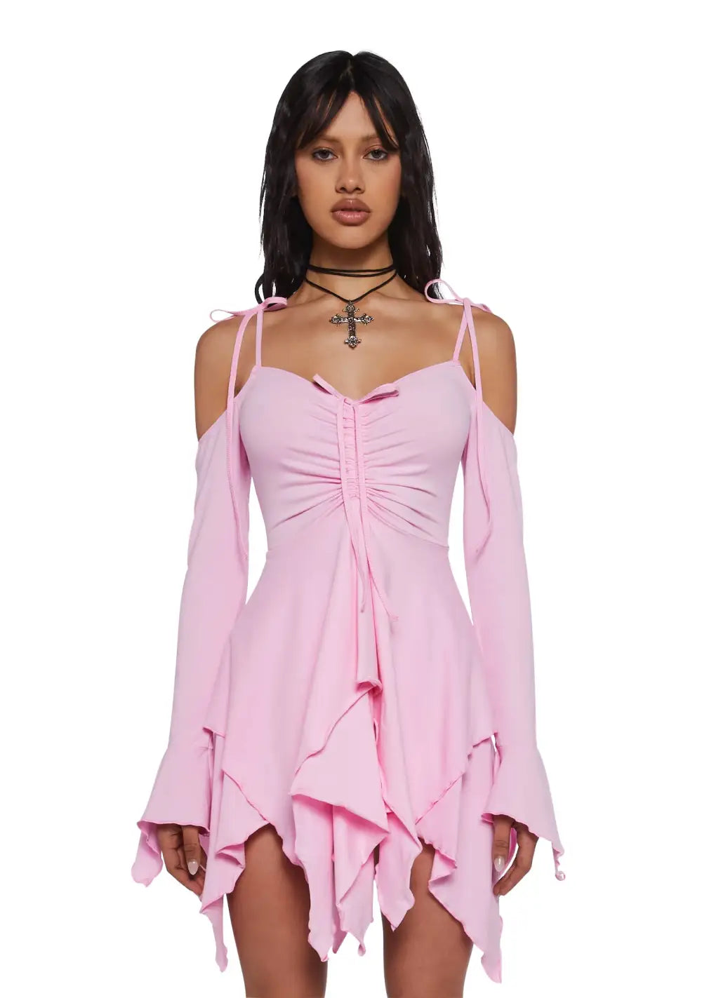 F is For Fairies? Handkerchief Dress - Pink