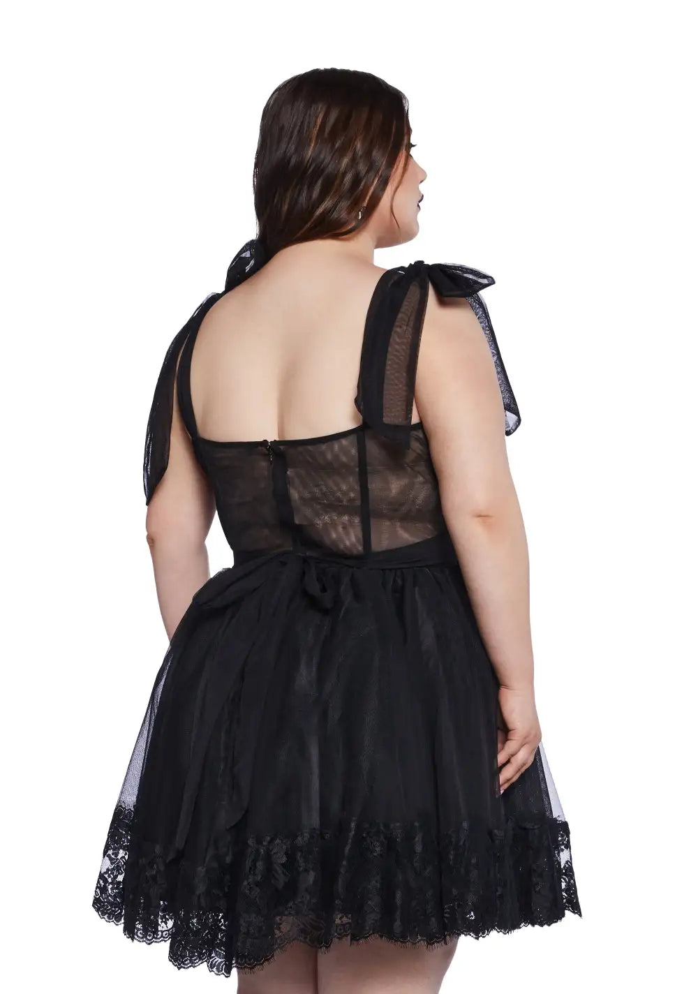 Plus Dance With Death Mini Dress