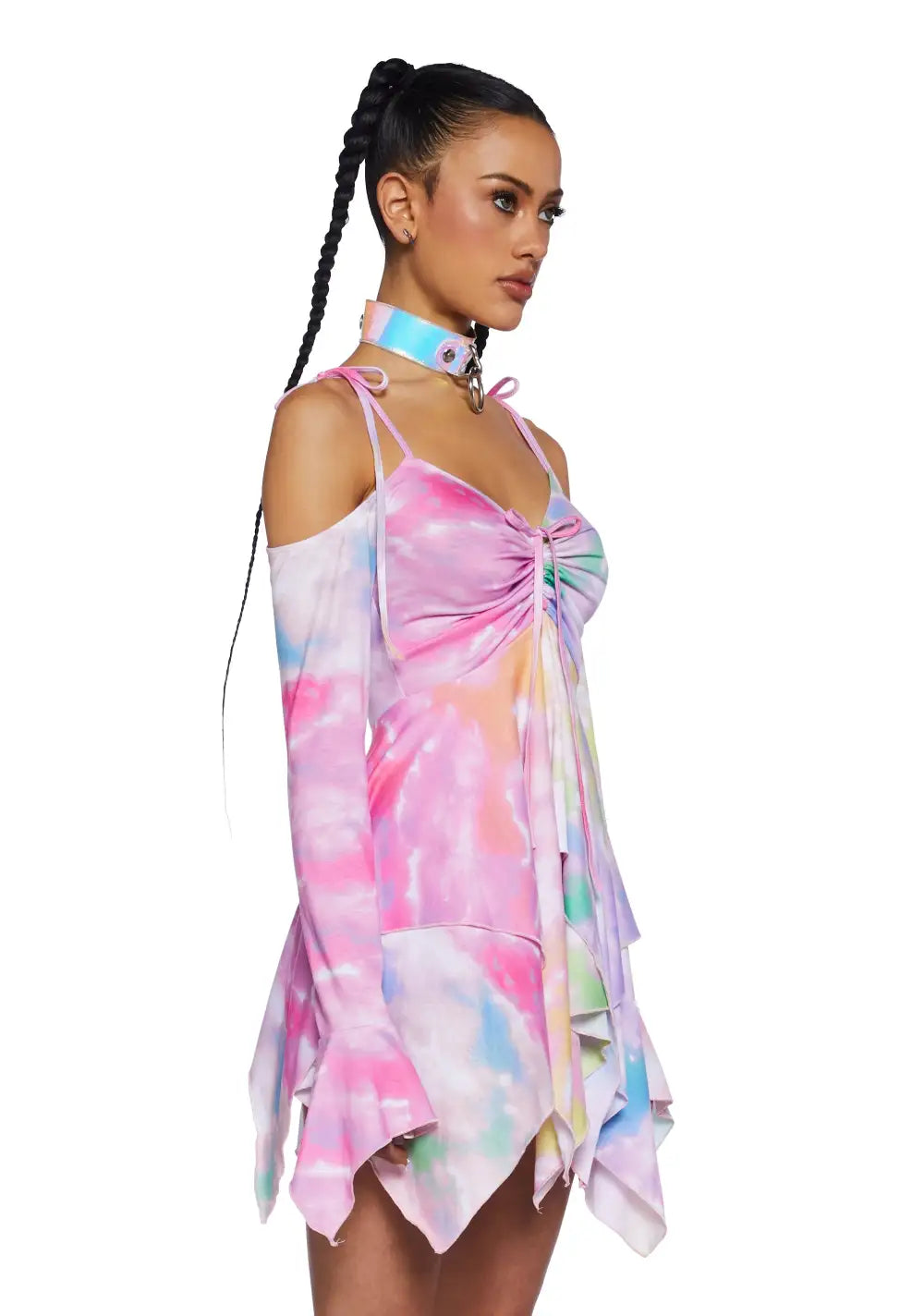 F Is For Fairies? Handkerchief Dress - Tie Dye Rainbow