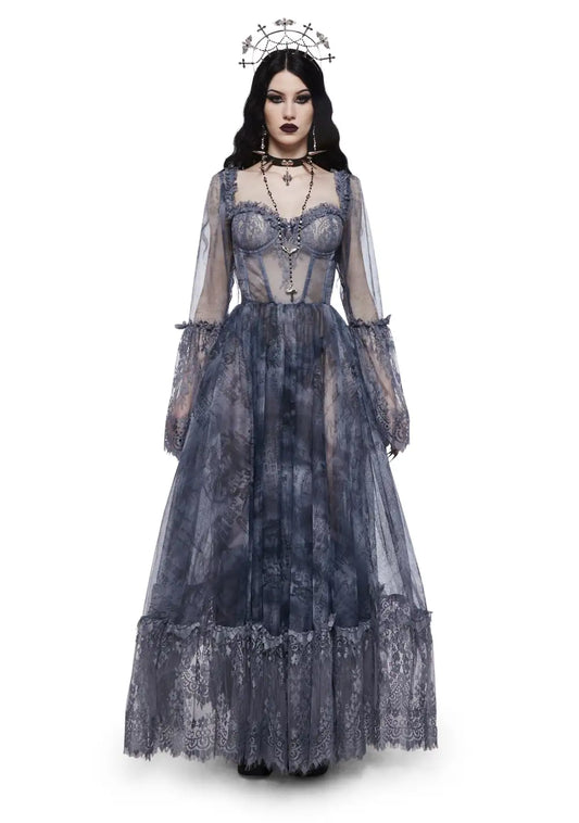 Dance With Death Maxi Dress - Script