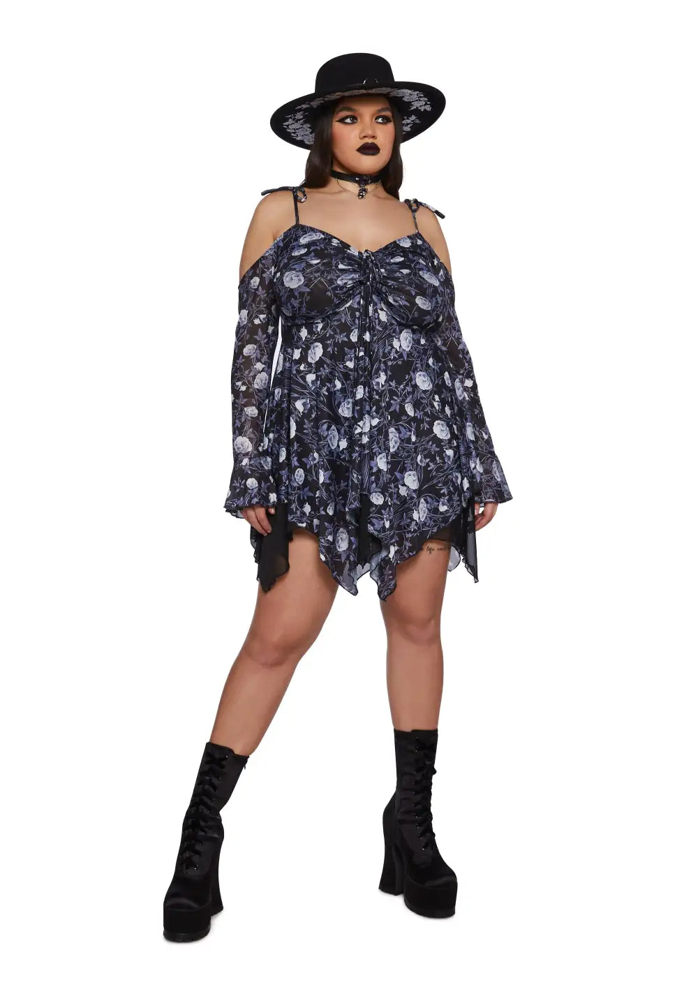 Plus F is For Fairies? Handkerchief Dress - Light Floral