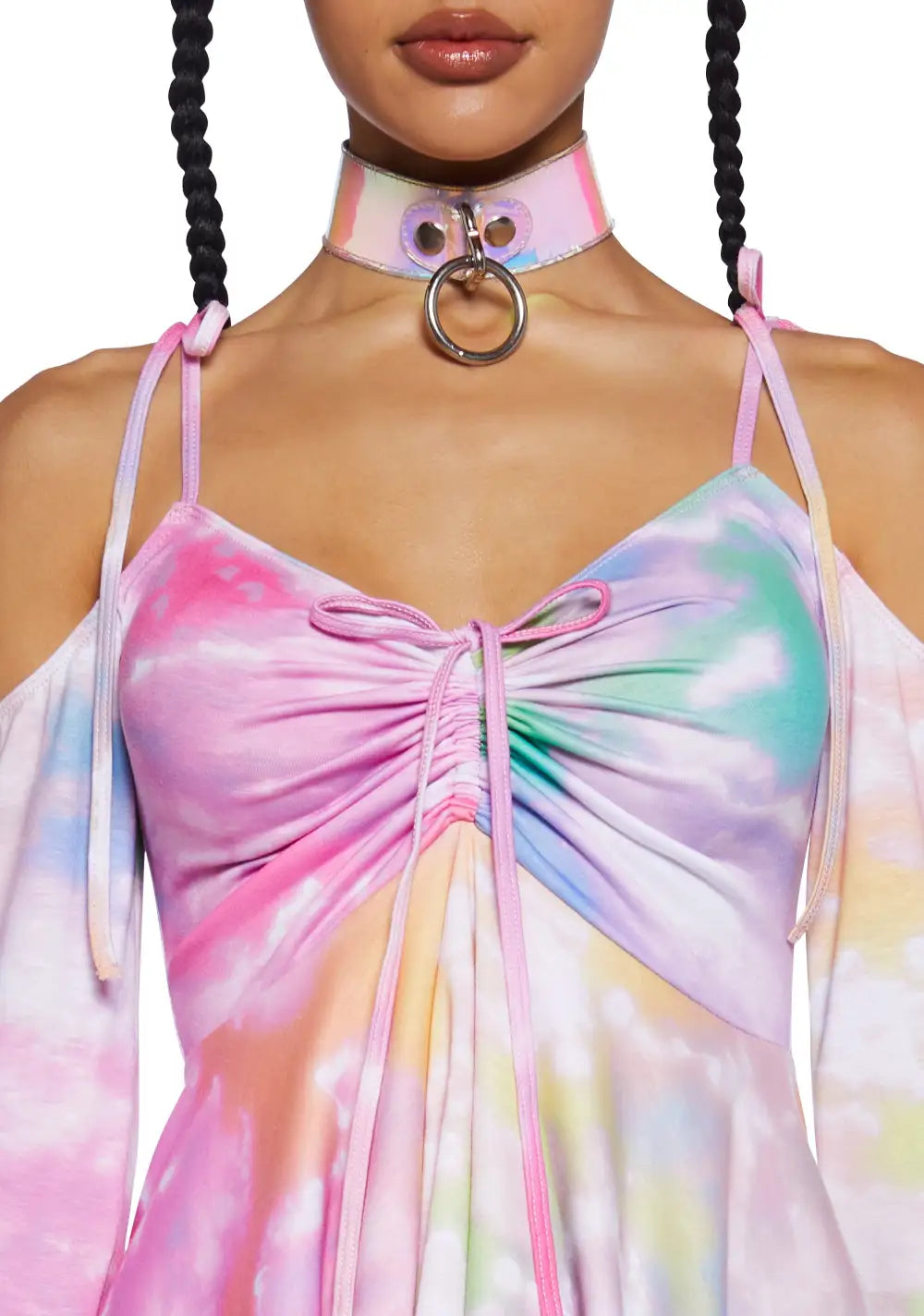 F Is For Fairies? Handkerchief Dress - Tie Dye Rainbow