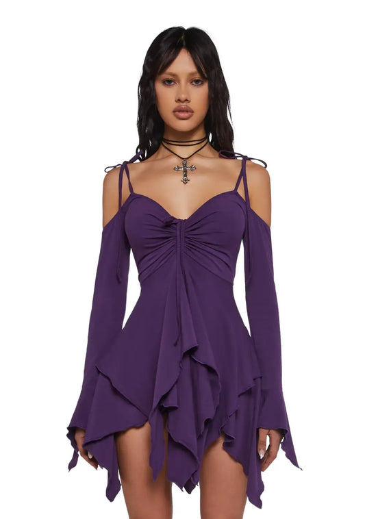 F is For Fairies? Handkerchief Dress - Violet