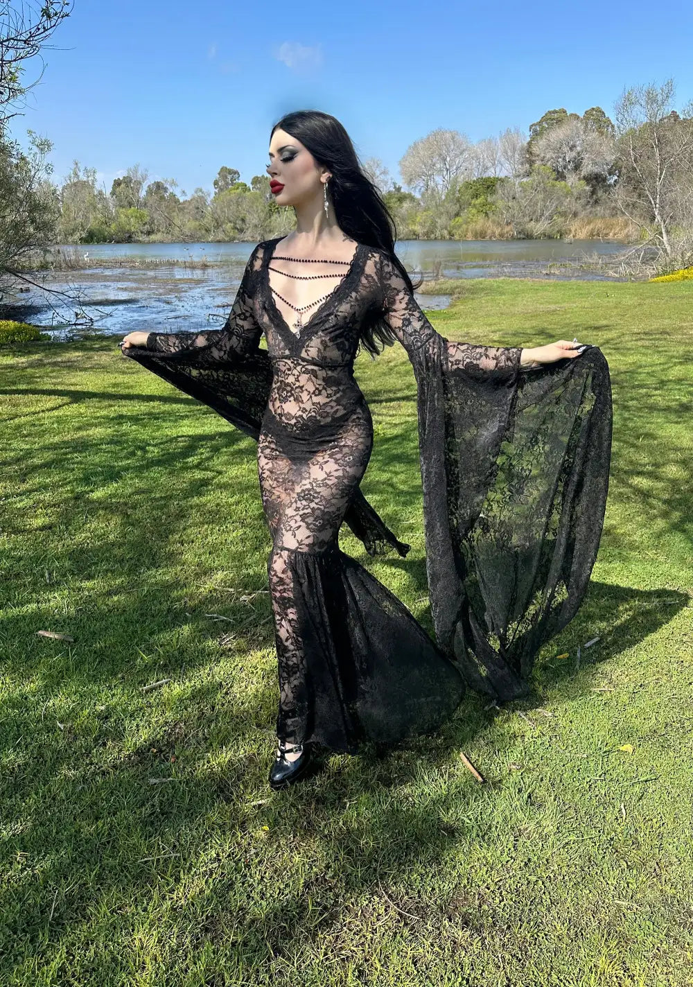 Gothic Grand Affair Maxi Dress