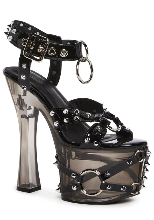 Twisted Darkness Platform Heels
