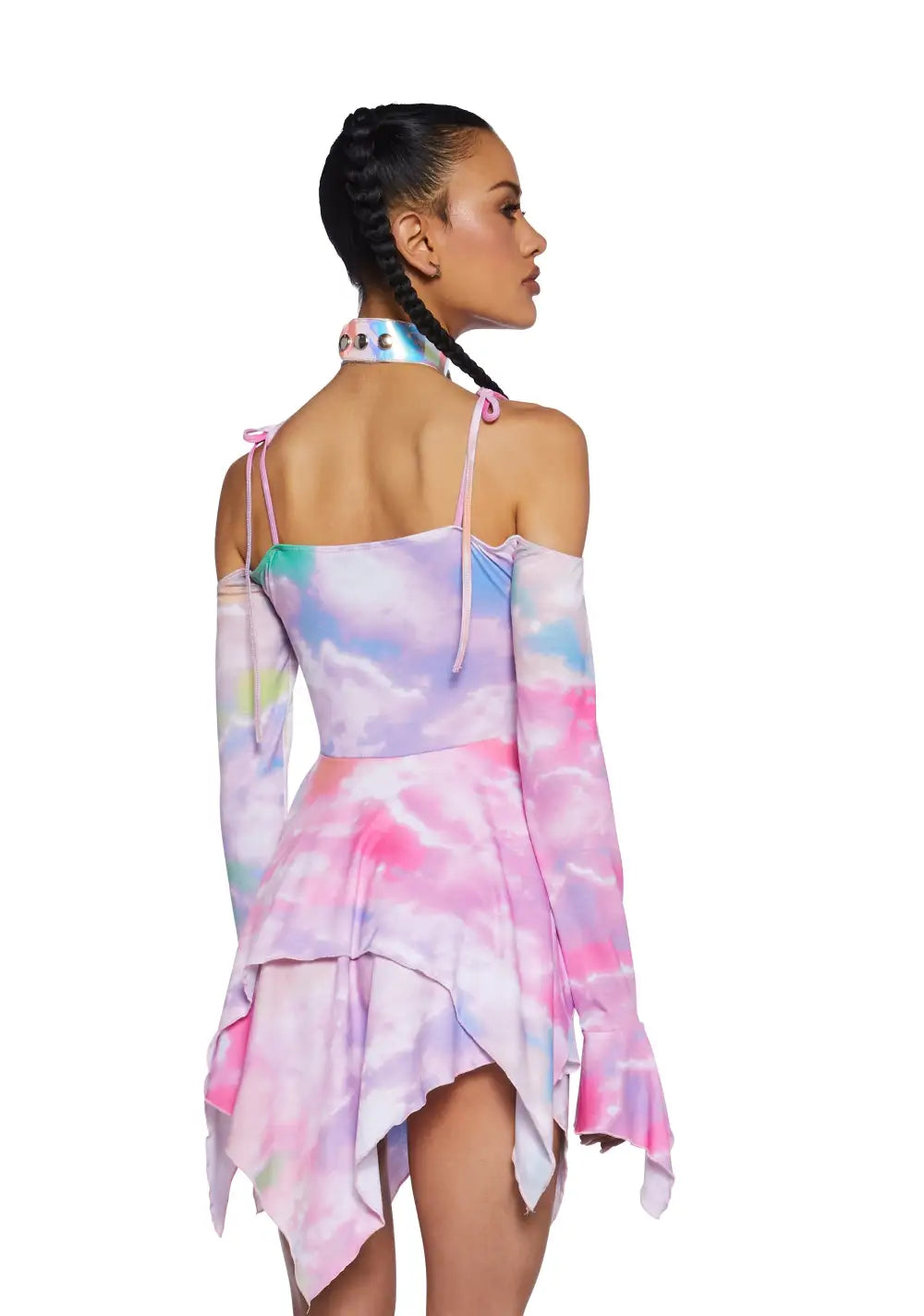 F Is For Fairies? Handkerchief Dress - Tie Dye Rainbow